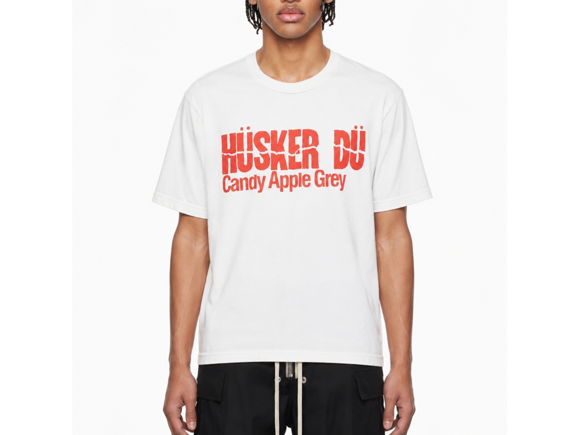 Husker Du Candy Apple Grey Logo T-shirt Unisex Adults Size:xxxl