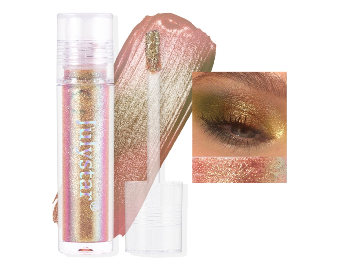 Julystar Conjunto De Presente De Sombra De Ojos Líquida Brillante Para Mulheres