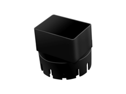 Laxiscreed Adaptador De Calha Para Esgoto Preto Andermer 3x4" Conector De Drenagem Para Tubo