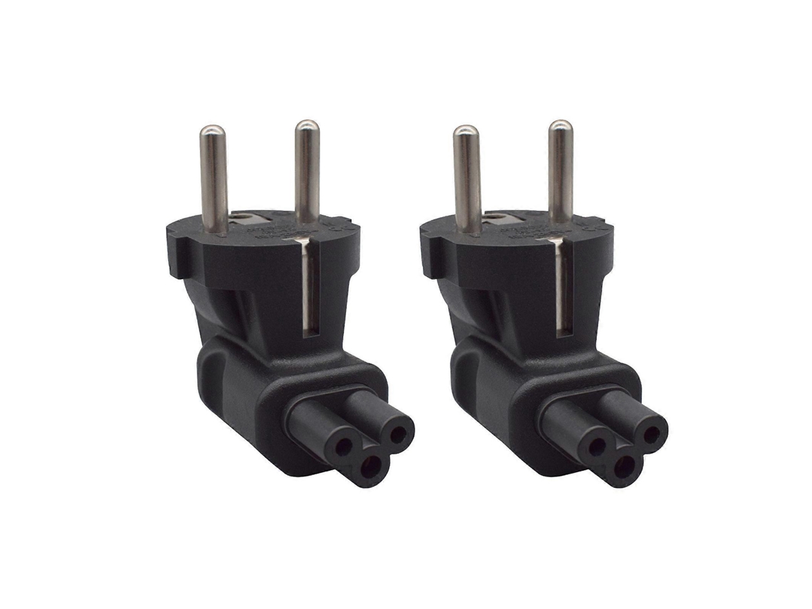 Lurelia Cabo De Alimentação Iec 320, Preto, 2 Unidades, 4.8mm, 10a, Monitores, Conector Angular
