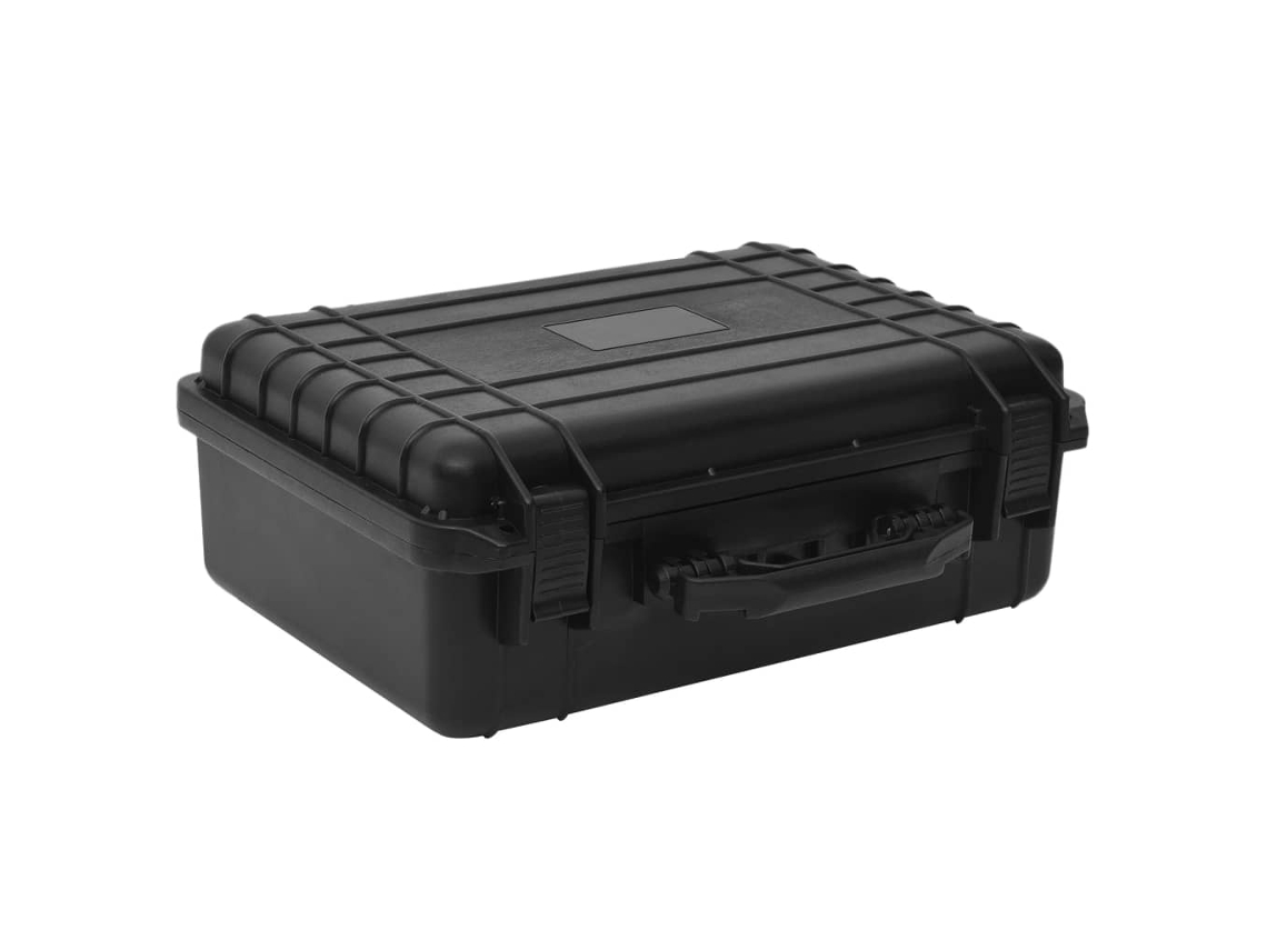 Flight Case, Flight Cases Vidaxl Preto Polipropileno (47 X 36 X 18 Cm)