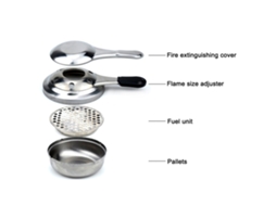 Estufa de Álcool Portátil Camping Inox
