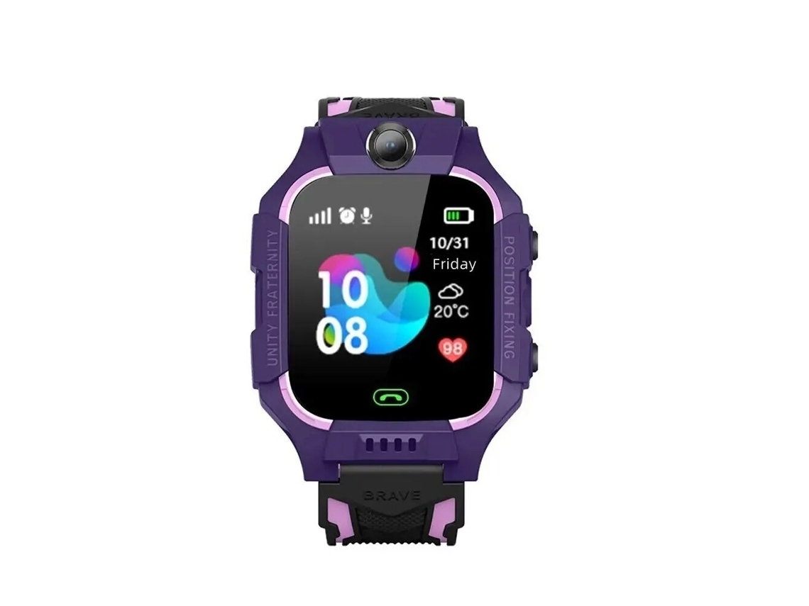 Crianças Relógio Inteligente Cartão Sim Crianças Smartwatch Sos Chamada Telefone Câmera Chat De Voz Foto Menino Menina Presente Tela Q19*