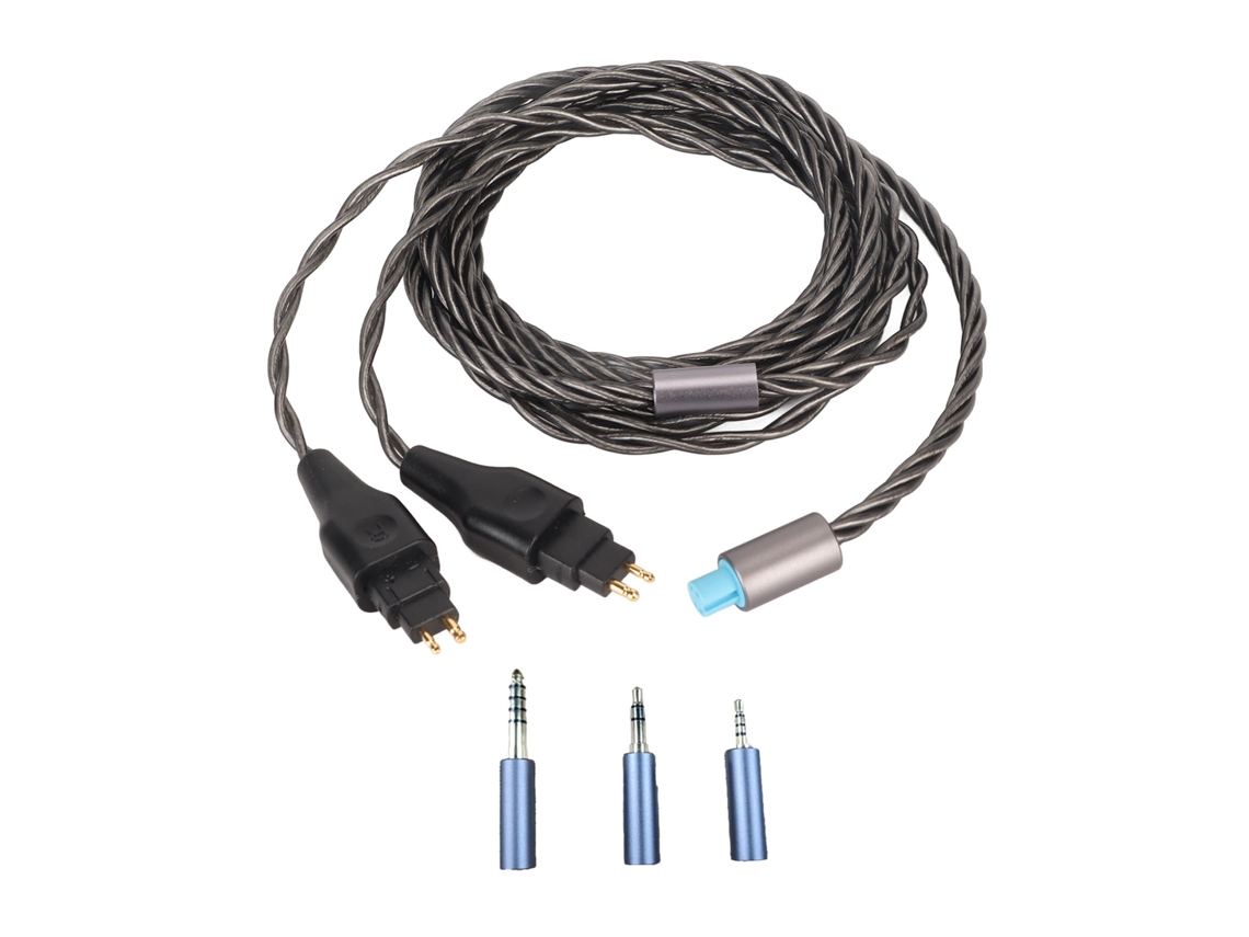 Aetheria cabo de Som 2 Pinos 3 em 1 Cobre Prateado para Fones Hd650 Hd660s Hd6xx Hd600 Cinza Frio