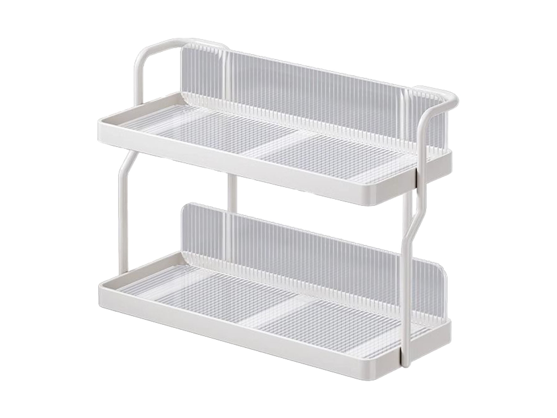 Organizador de Prateleira de Aço Carbono 2 Camadas para Cozinha, Banheiro e Quarto S/MARCA