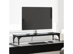 Vidaxl Suporte Para Monitor Carvalho Preto 85 X 23 X 15,5 Cm