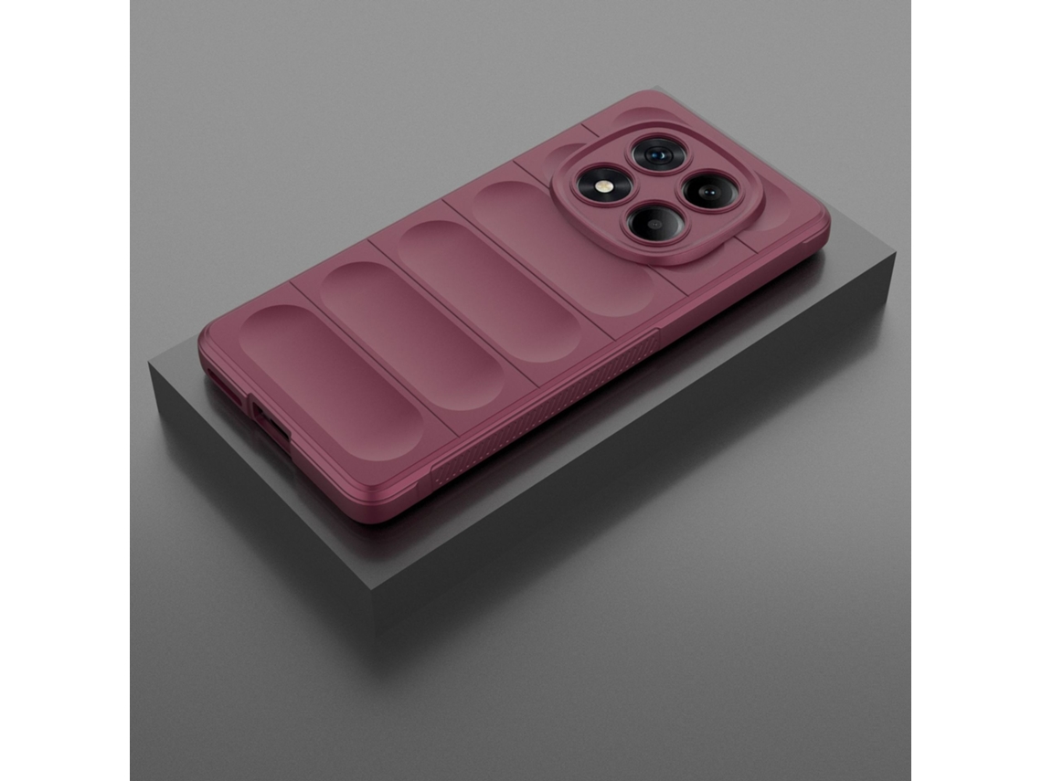 Capa Hexinyigjly Para Xiaomi Redmi Note14 4g Antichoque Com Toque Sensorial Roxo Montanha