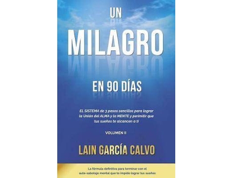 Livro Un Milagro en 90 Dias de Lain Garcia (Espanhol)