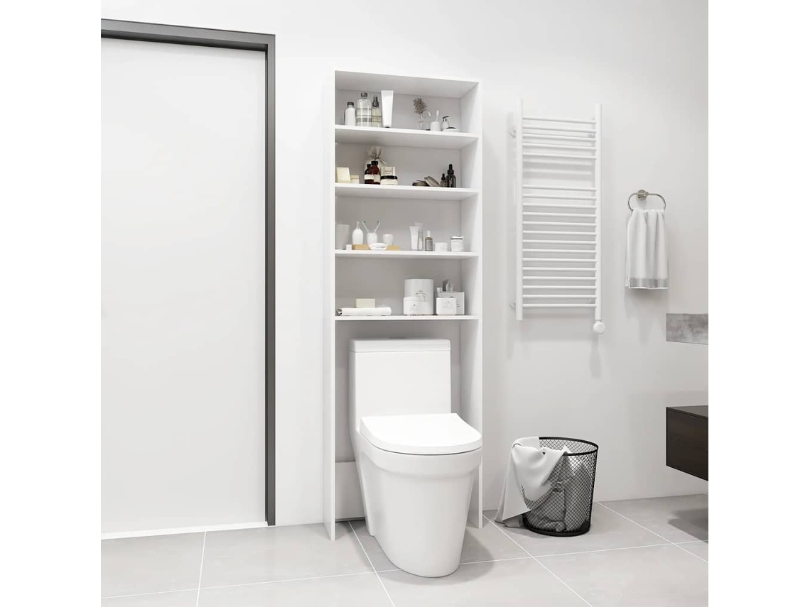 Vidaxl Armário Para Máquina De Lavar Roupa 64x24x190 Cm Branco