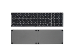 Teclado 81 Bluetooth Sem Fio Dobrável Compatível Com Tablet E Smartphone