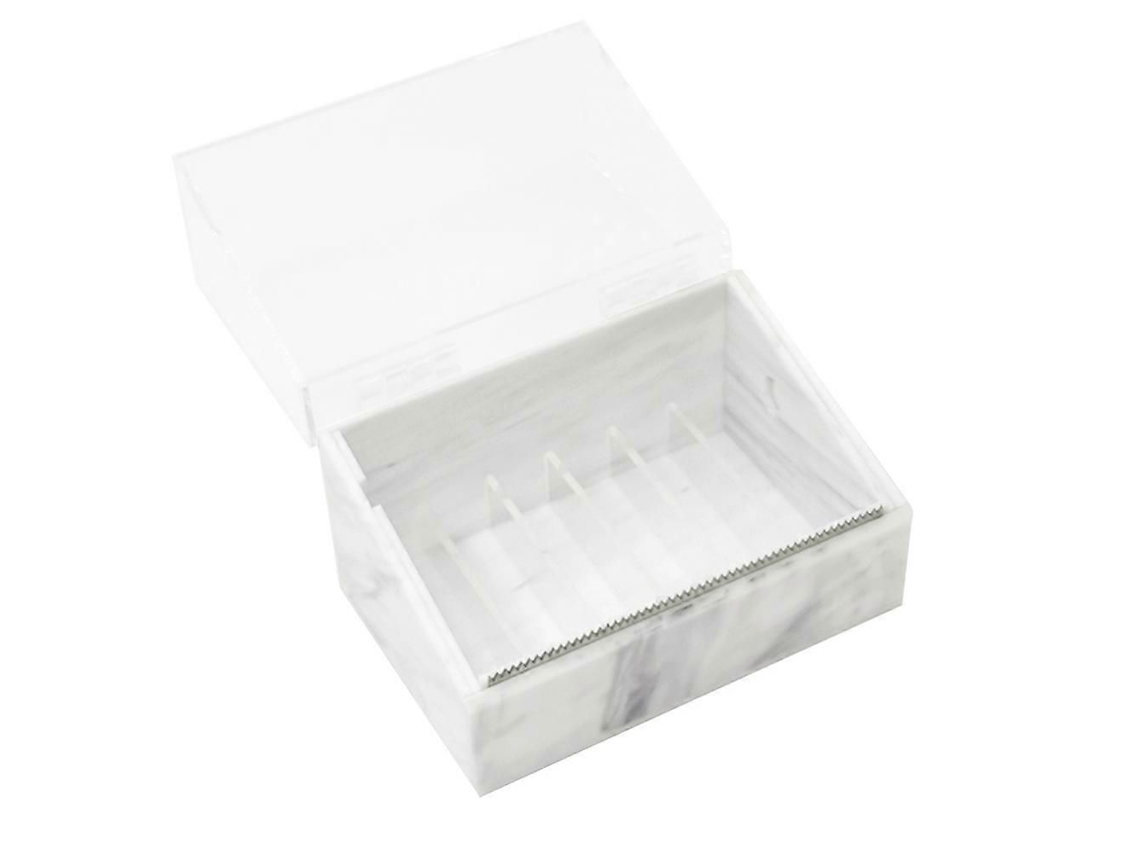 Cortador de Fita Adesiva Branca para Cílios Postiços, Dispensador de Fita, Ferramenta de Corte Prática, 1 Unidade. GOKOCO
