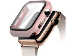 Capa e Película Vidro Apple Watch Series 4 G4M 40mm Rosa