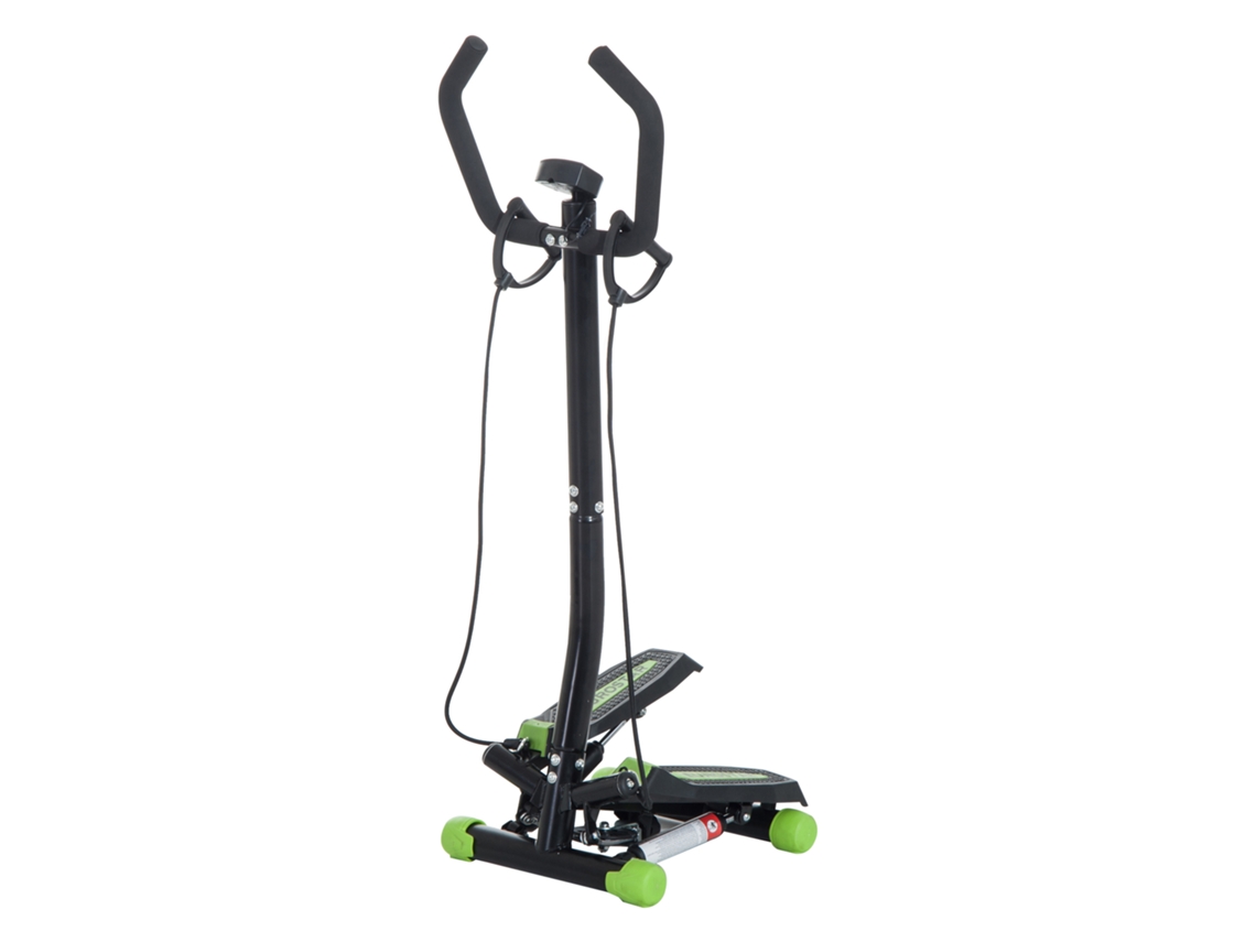 Stepper Com Corrimãos, Tela Lcd E Pedais Antiderrapantes Ideal Para Casa, Escritório, Sala De Estar E Academia. Disponível Nas Cores Verde E Preta.
