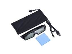 Óculos 3d EOOCOO (carregamento Usb Dlp link com Obturador Ativo)