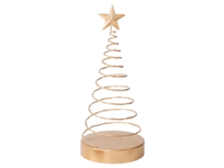 Laxiscreed Árvore De Natal De Metal Espiral Com Luz, Estrela No Topo E Decoração Para Sala