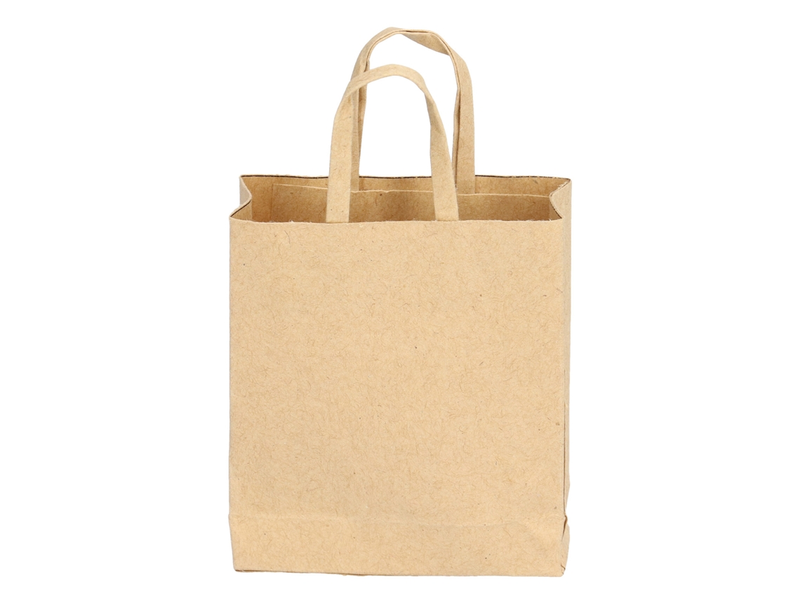 Bolsa De Papel Kraft Para Casa De Boneca 1:12 Acessório Miniatura Bolsa De Compras Brinquedo