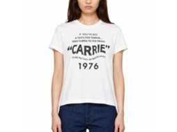 Rockinstone Carrie Movie Title Card White Adult T-shirt Size:s