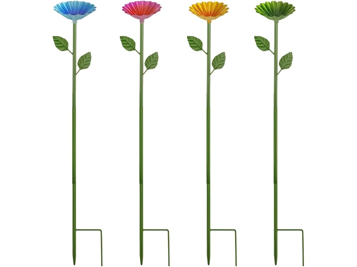Conjunto De 4 Alimentadores De Abelhas Coloridos