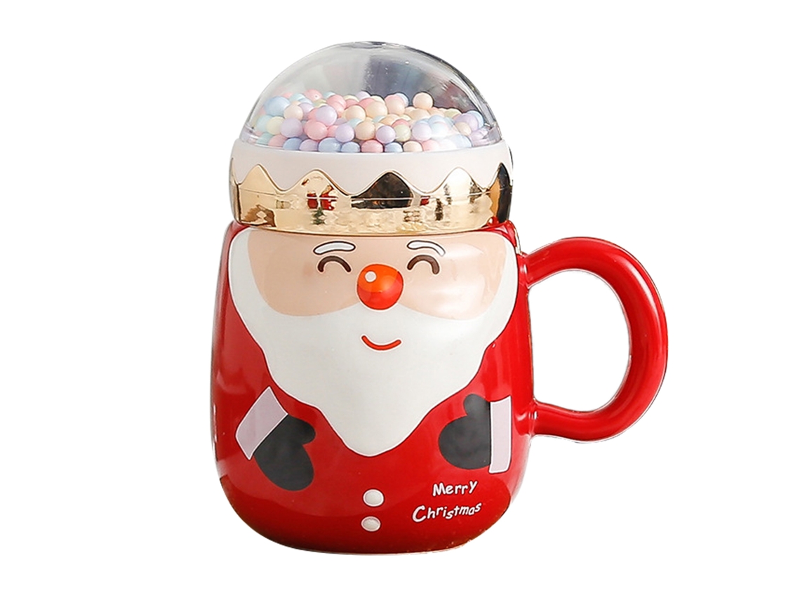 Caneca de Natal Santa Sorridente em Cerâmica LAXISCREED