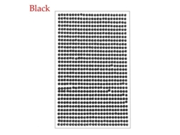 Adesivo Decorativo De Cristais Rhinestones 3mm Para Carro Acessório De Estilo Diy Negro