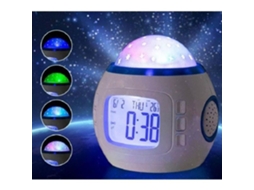Light-Dawn Alarm Clock Despertador Digital Despertador Infantil com Céu Estrelado Projetor Backlight Music-A3 SODIAL
