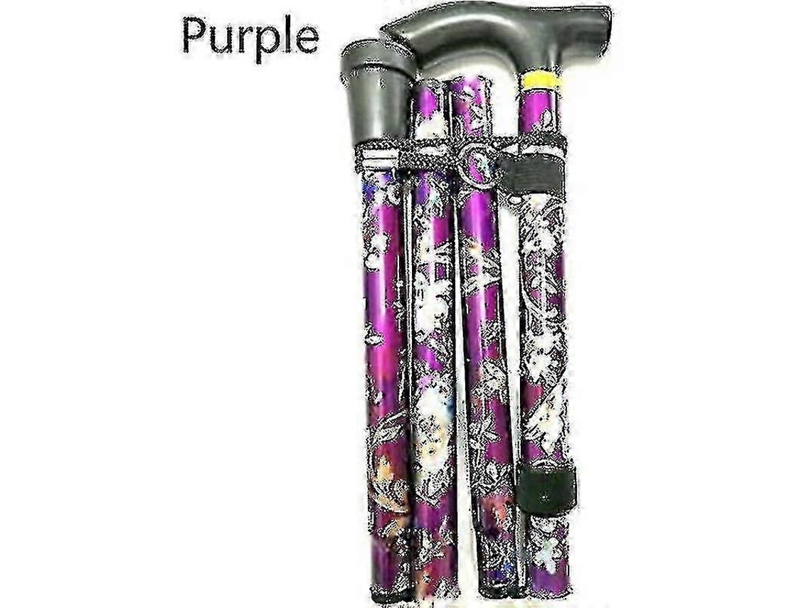Bengala Dobrável Ajustável Alumínio Floral Caminhada Floral Para Caminhada Camping Durable Mobility Aid