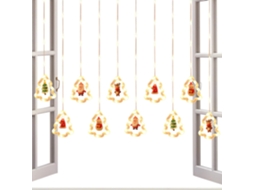 Uma Para Cortinas Decorações De Janela Natal
