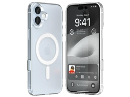 Capa Magsafe para iPhone 16 Plus MERCURY Pele Sintética Transparente