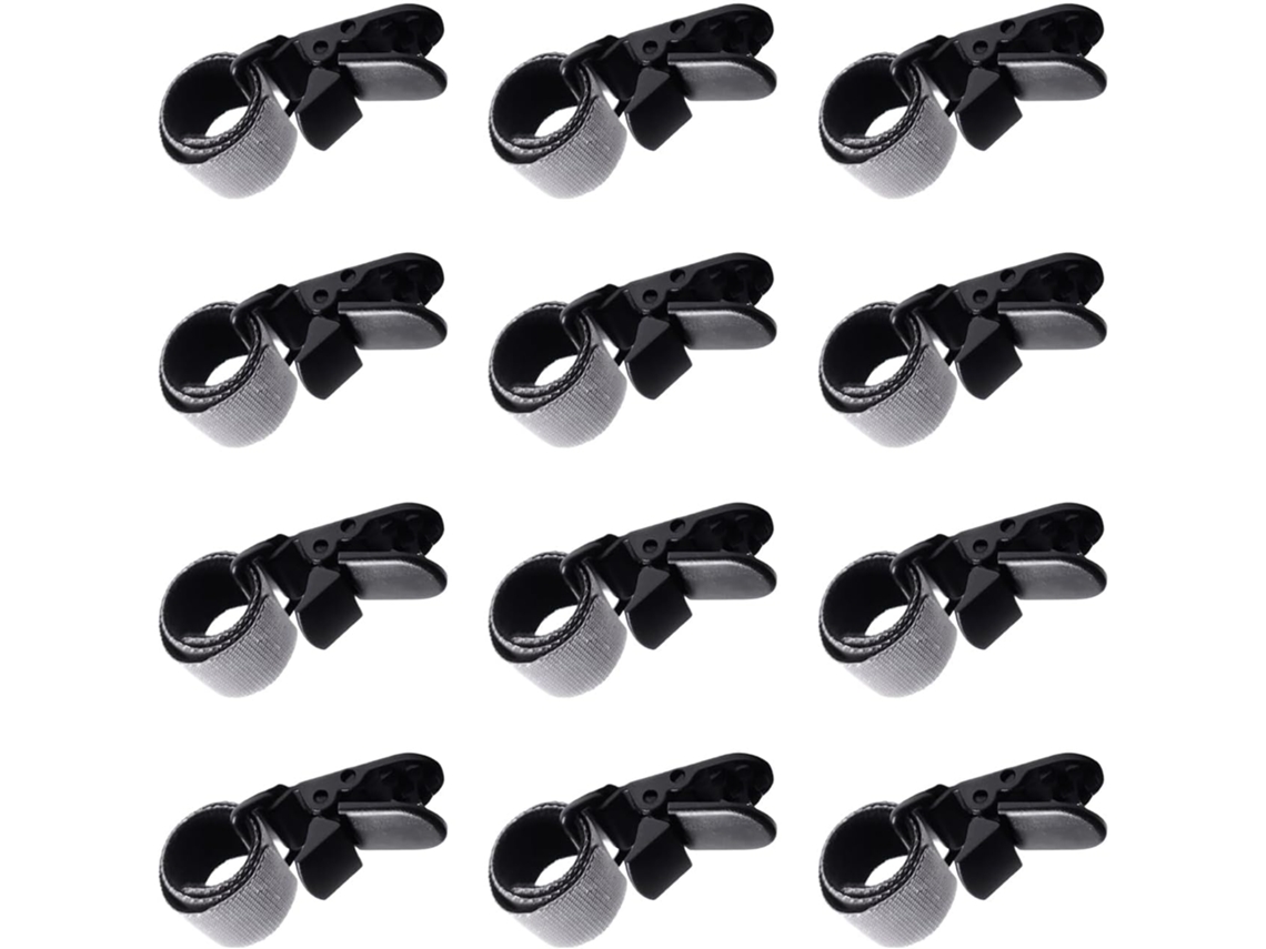 Clipes para Bandeiras de Jardim 12 Clipes para Mastros de Bandeira Grampos Ajustáveis, Acessórioss Ao Vento para CHABERLU