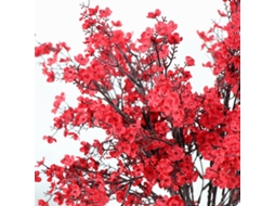 Pacote com 6 Buquês de Flores Artificiais Secas em Seda para Casamento e Decoração. AQUAFORGE (vermelhos)