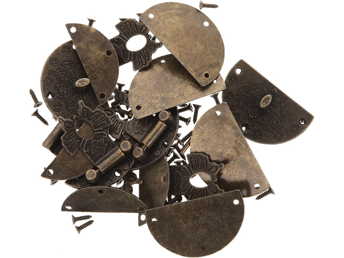 Conjunto De 6 Fechos Caixa Vintage Em Liga Metálica Labrimp, Fechamento Seguro E Fácil De Usar, Ideais Para Caixas De