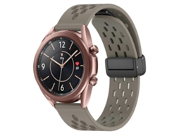 Pulseira De Silicone Dobrável De 20 Mm Com Fecho Magnético