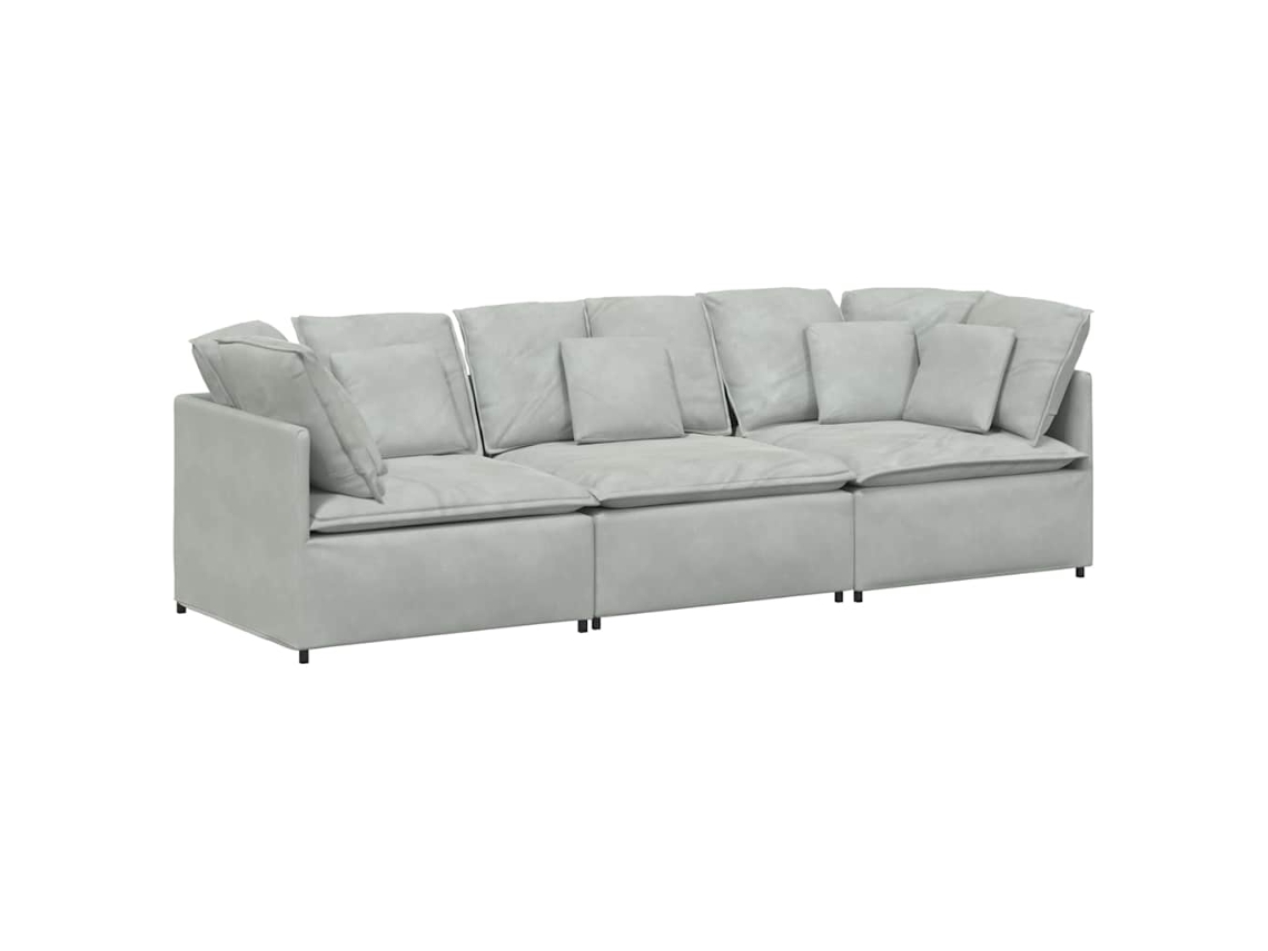 Modular Sofa, Modular Sofas Vidaxl Cinzeto Veludo (n/a)