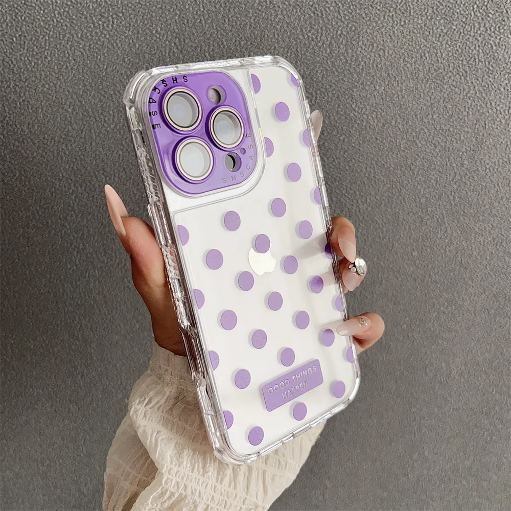 Capa Transparente De Tpu À Prova De Choque Para Iphone 16e (roxa), Compatível Com Iphone, Proteção Ultrafina.