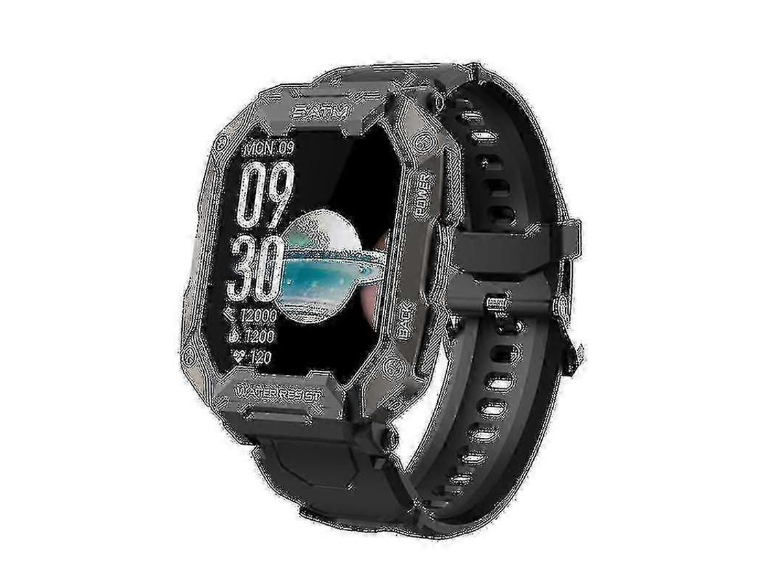 Relógio Inteligente Militar Ao Ar Livre 5atm Smartwatch Tático Impermeável Para Homens
