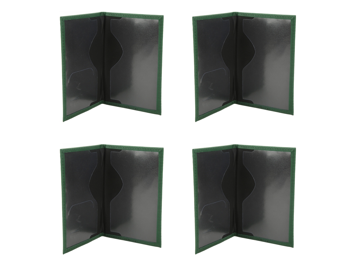 4 Unidades De Capa Para Passaporte De Couro Pu Macio Impermeável, Elegante Carteira Porta-passaporte Para Viagens Cor Verde Escuro