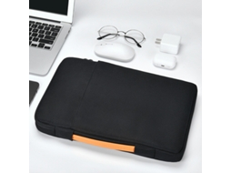Bolsa Para Laptop Preta Escura Fzb005c Com Veludo E Design à Prova De Choque 13,3 Polegadas 14 14,2 Polegadas Yunzii