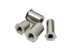 Porca Sextavada De Aço Inoxidável 304com Furo Passante, Para Rebitagem De Coluna, M2 5, M3, M4, M5, M6, M8 3mm, M2 50 Peças