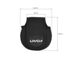 Capa Protectora de Moinho de Pesca Baitcasting Preta