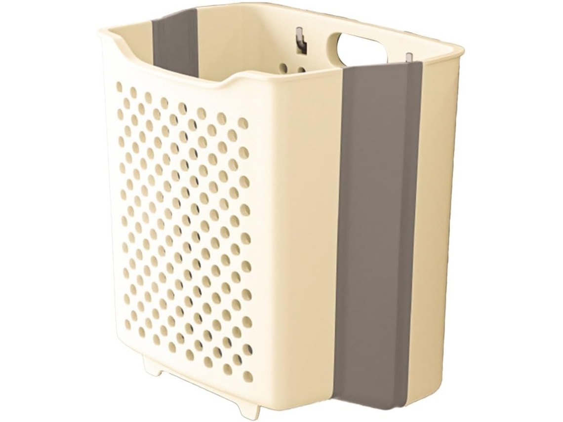 Cesto De Roupa Suja Grande, Dobrável, De Plástico, Para Montagem Na Parede, Para Organizar E Separar Roupas Com Eficiência (vidro)