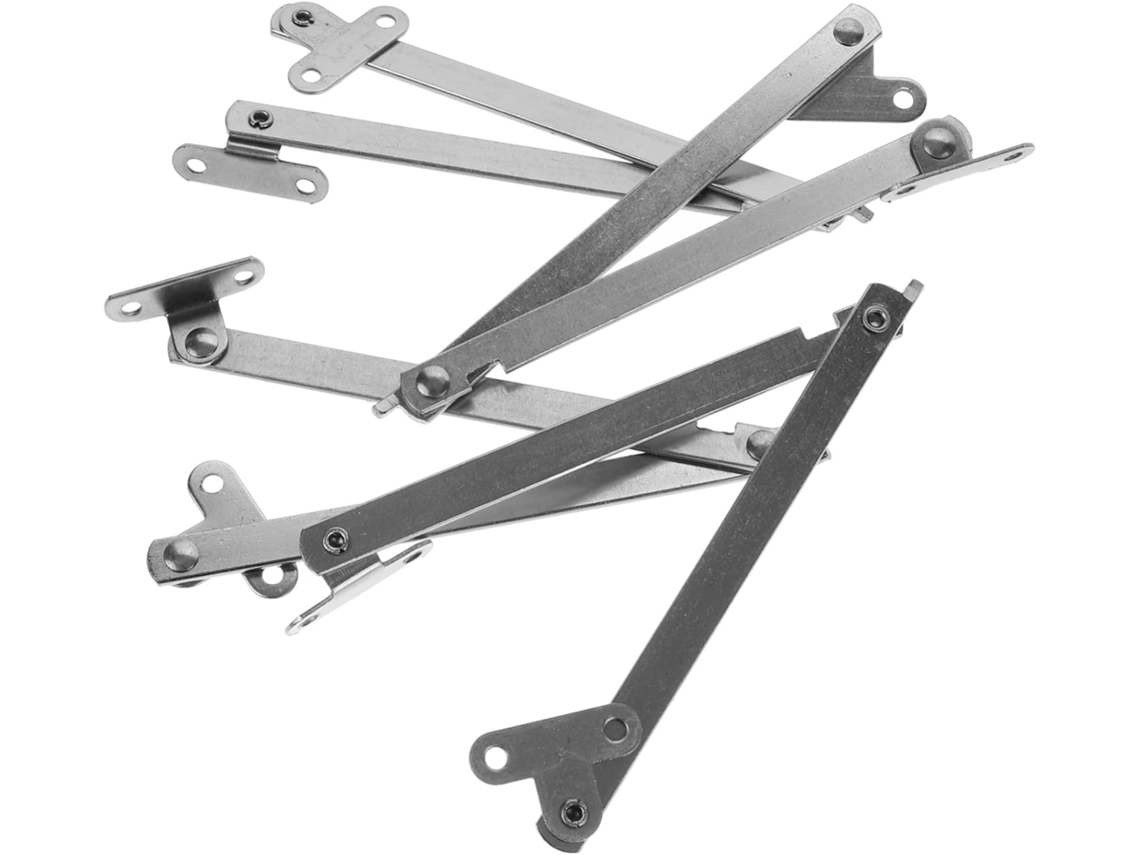 De Suporte Para Tampa Dobrável Armário, Pacote Com 4 Ferro, Prata,