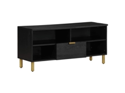Vidaxl Móvel De Tv 100x33x46 Cm Derivados De Madeira Preto