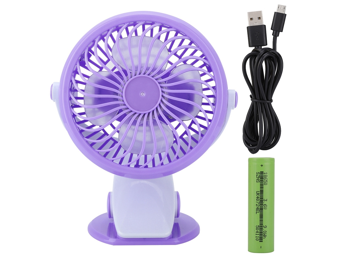 Ventilador De Mesa (com Clip, Ultra Silencioso) Mini Ventilador Usb