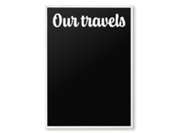 Quadro magnético de parede Nossas Viagens para o quarto Espelharte (50x70 cm)