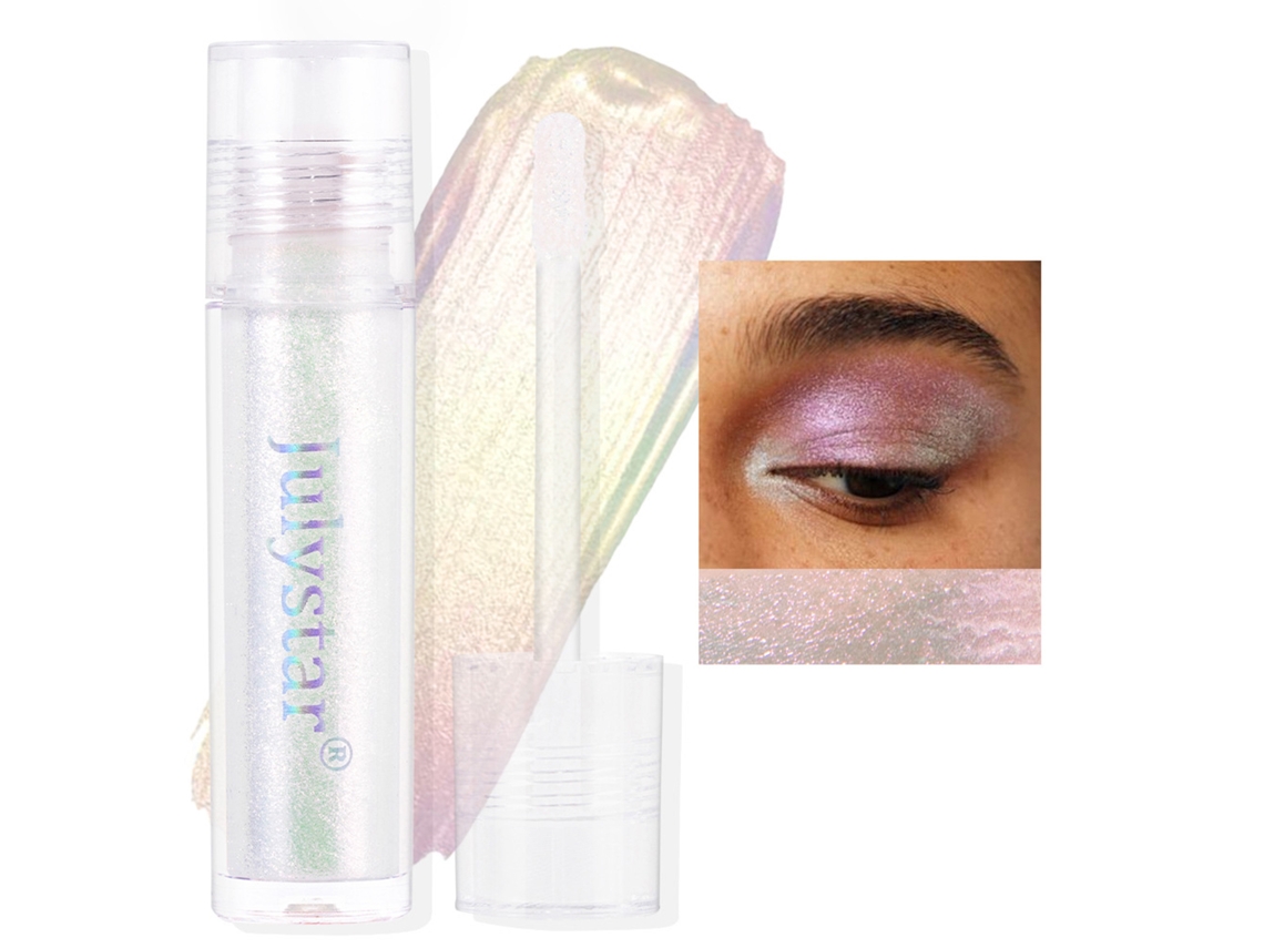 Conjunto De Sombra De Ojos Líquida Brilhante Julystar Para Mulheres Presente