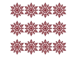 12 Peças de Decorações de Floco de Neve de Natal ALLINLESS