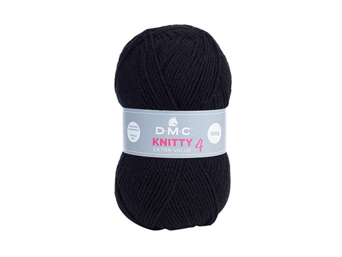 Fio de La DMC Knitty4 8112/965 100G Preto