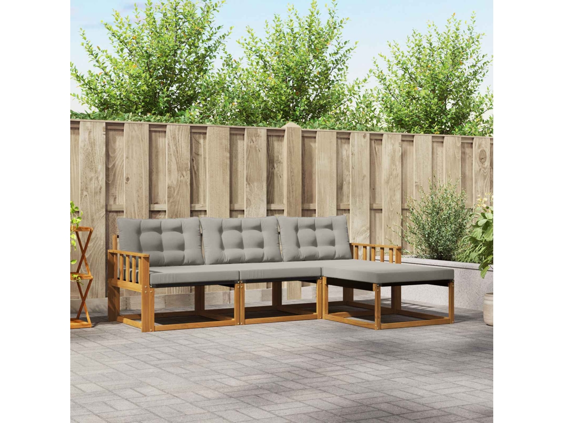 Vidaxl Conjunto De Sofás Para Exterior 4 Unid.