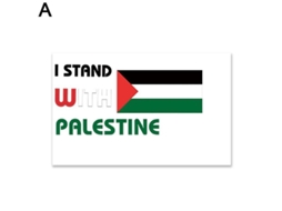 Adesivos De Bandeira Da Palestina 1/5pcs Vinil Para Carro Moto Capacete Tamanho 8cm A