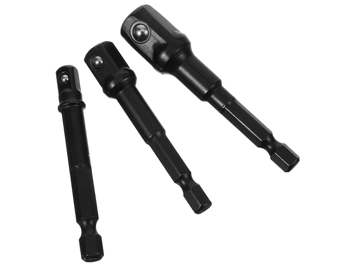1 Conjunto De Adaptador De Soquete 3/8, 1/2 E 1/4 Polegadas, Ferramenta Para Furadeira